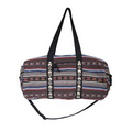 Brown Stripe Yoga Bag